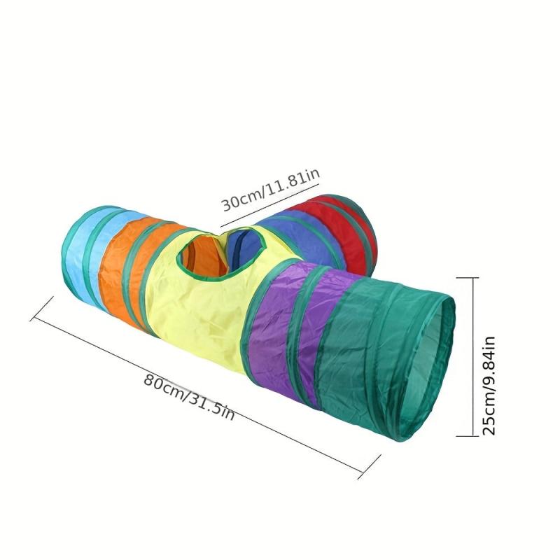 Cat Tunnel Toy With Bell Ball Cat Tent Drilling Hole Cat Toy
