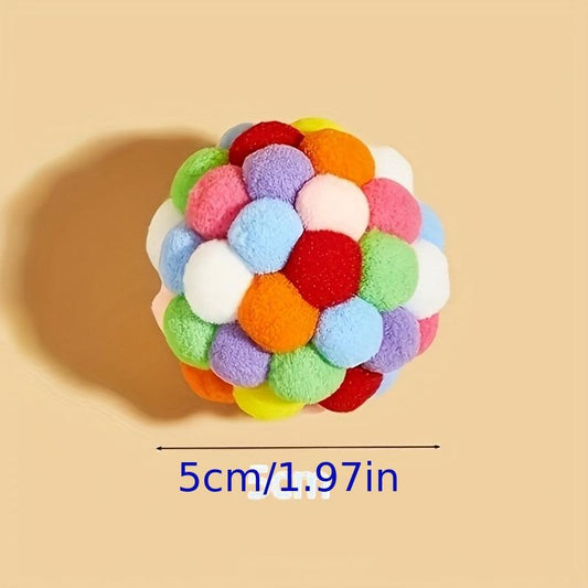 Interactive Cat Ball Toy 1pc Random Stimulating Fun for Indoor Cats & Kittens