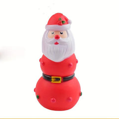 Christmas Dog Chew Toys Tough Squeaky Teeth Toys