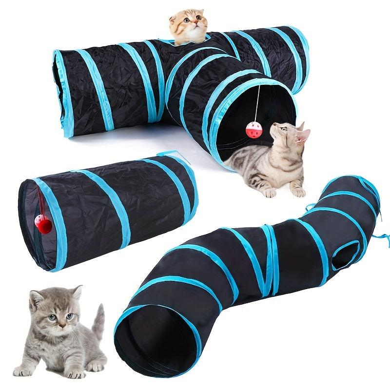 Rainbow Cat Tunnel Rolling Dragon Cat Nest Interactive Toy
