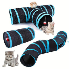 Rainbow Cat Tunnel Rolling Dragon Cat Nest Interactive Toy