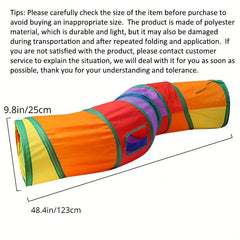 Rainbow Cat Tunnel Rolling Dragon Cat Nest Interactive Toy