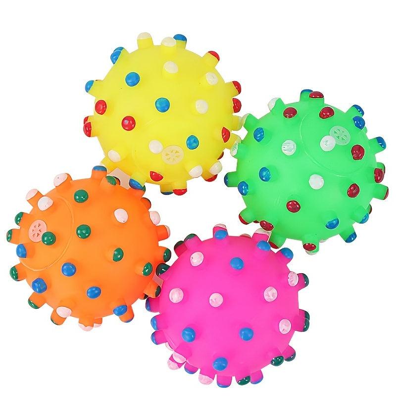 Mini Dog Crew Ball Toy for Teeth Grinding and Interactive Play