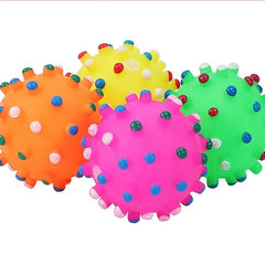 Mini Dog Crew Ball Toy for Teeth Grinding and Interactive Play