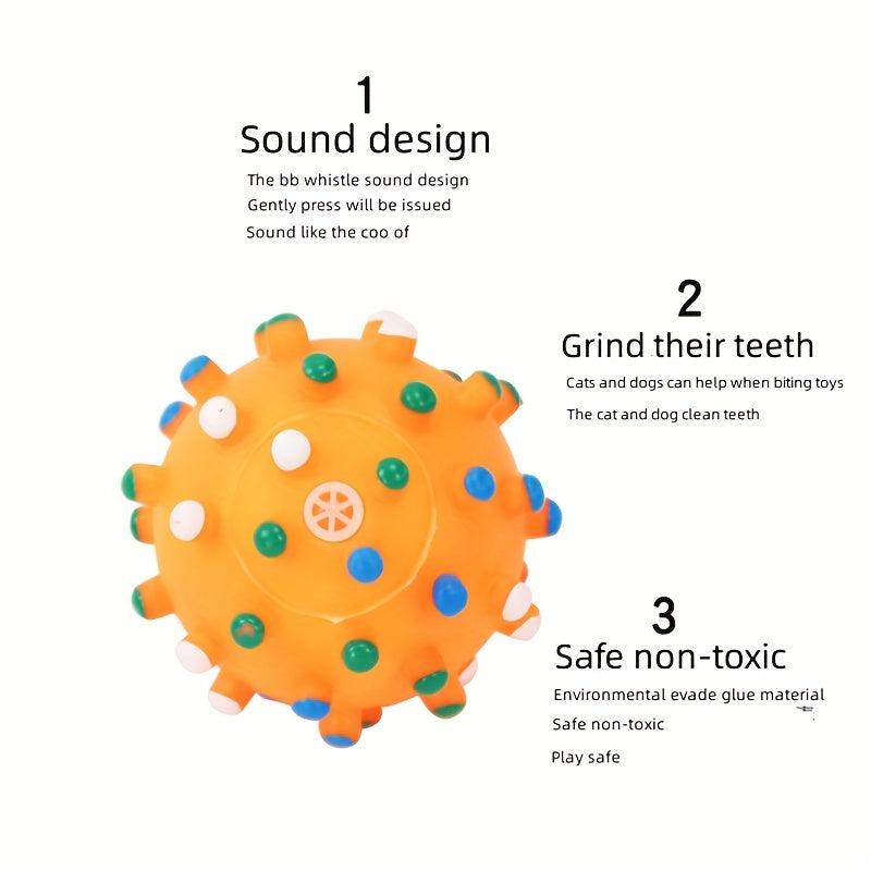 Mini Dog Crew Ball Toy for Teeth Grinding and Interactive Play