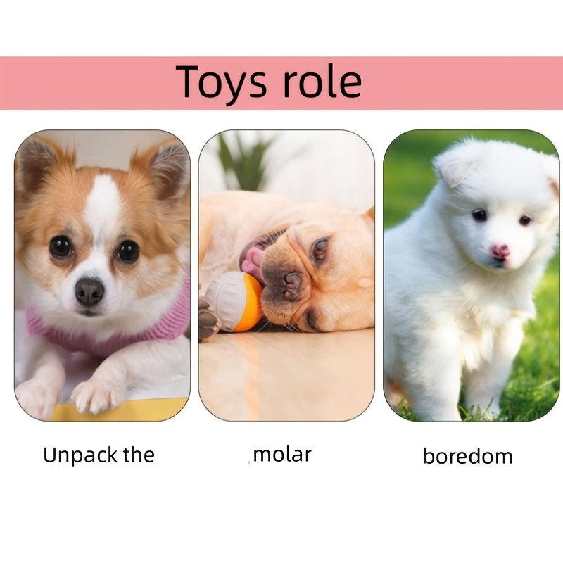 Mini Dog Crew Ball Toy for Teeth Grinding and Interactive Play