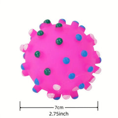 Mini Dog Crew Ball Toy for Teeth Grinding and Interactive Play