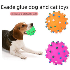 Mini Dog Crew Ball Toy for Teeth Grinding and Interactive Play