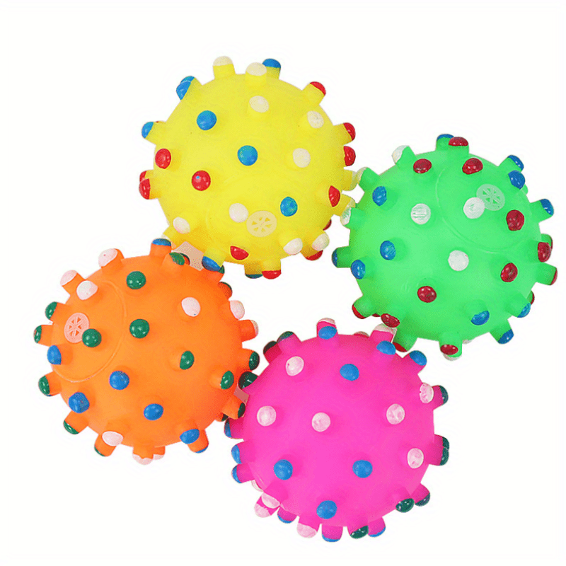 Mini Dog Crew Ball Toy for Teeth Grinding and Interactive Play