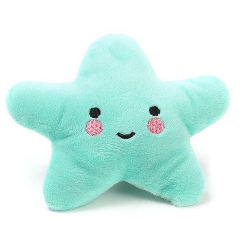 Star Shaped Dog Chew Toy with Squeaker