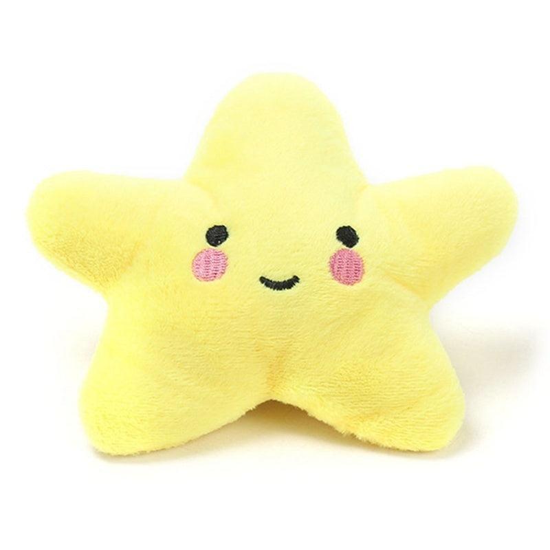 Star Shaped Dog Chew Toy with Squeaker