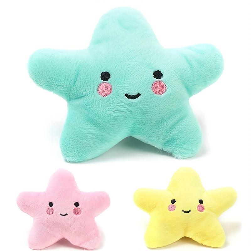 Star Shaped Dog Chew Toy with Squeaker
