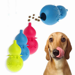 Interactive Pet Toy with Gourd for Sound and Chew Play