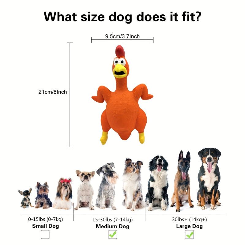 Interactive Turkey Latex Squeaky Chew Toy for Dogs