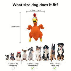 Interactive Turkey Latex Squeaky Chew Toy for Dogs