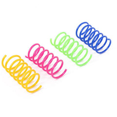 20pcs Spring Toy Colorful Plastic Interactive Toys For Kittens