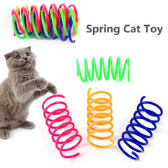20pcs Spring Toy Colorful Plastic Interactive Toys For Kittens