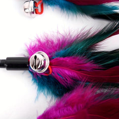 Colorful Feather Cat Toy Interactive Teaser Stick
