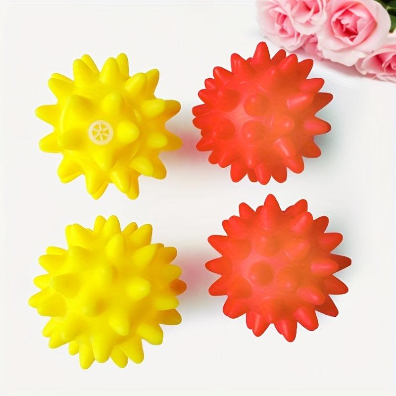 Colorful Rubber Ball Toy for Pet Fun