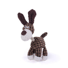 Pet Plush Chew Toy for Dogs, Squeaky and Durable