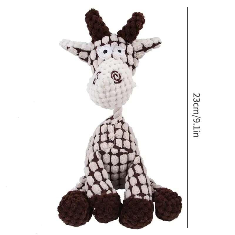 Pet Plush Chew Toy for Dogs, Squeaky and Durable