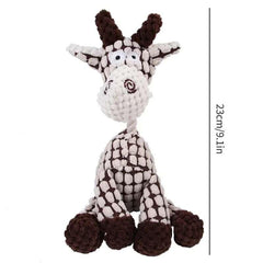 Pet Plush Chew Toy for Dogs, Squeaky and Durable