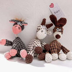 Pet Plush Chew Toy for Dogs, Squeaky and Durable