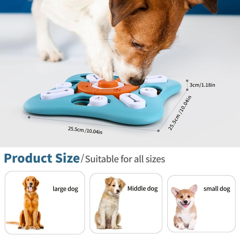 Treat Dispensing Dog Puzzle Toy Squeaky IQ Training