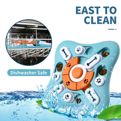 Treat Dispensing Dog Puzzle Toy Squeaky IQ Training