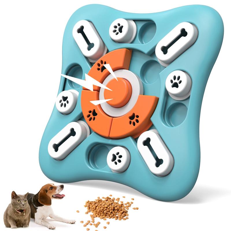 Treat Dispensing Dog Puzzle Toy Squeaky IQ Training