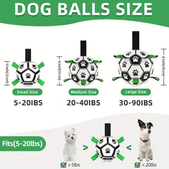 Football Pet Toy With Straps Dog Toy Training Interactive Fetch Pet Toy