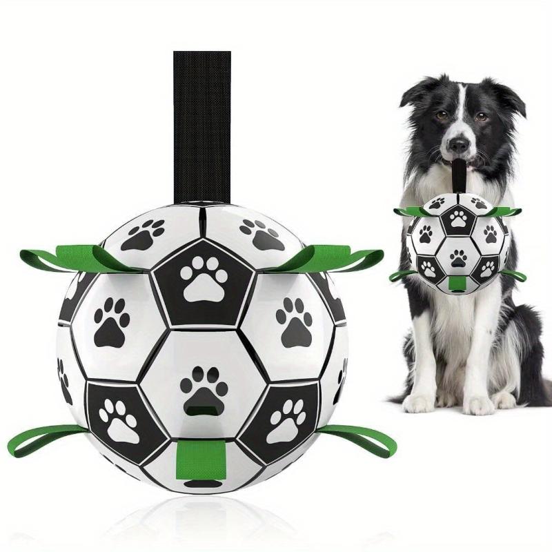 Football Pet Toy With Straps Dog Toy Training Interactive Fetch Pet Toy