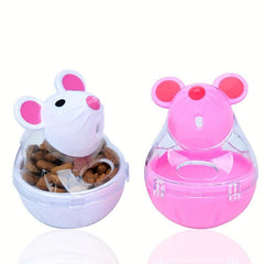 Interactive Cat Toy Mouse Tumbler for Food Dispensing