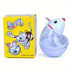 Interactive Cat Toy Mouse Tumbler for Food Dispensing
