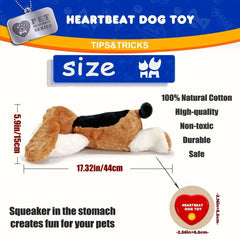 Anxiety Relief Heartbeat Stuffed Toy for Dog Cat