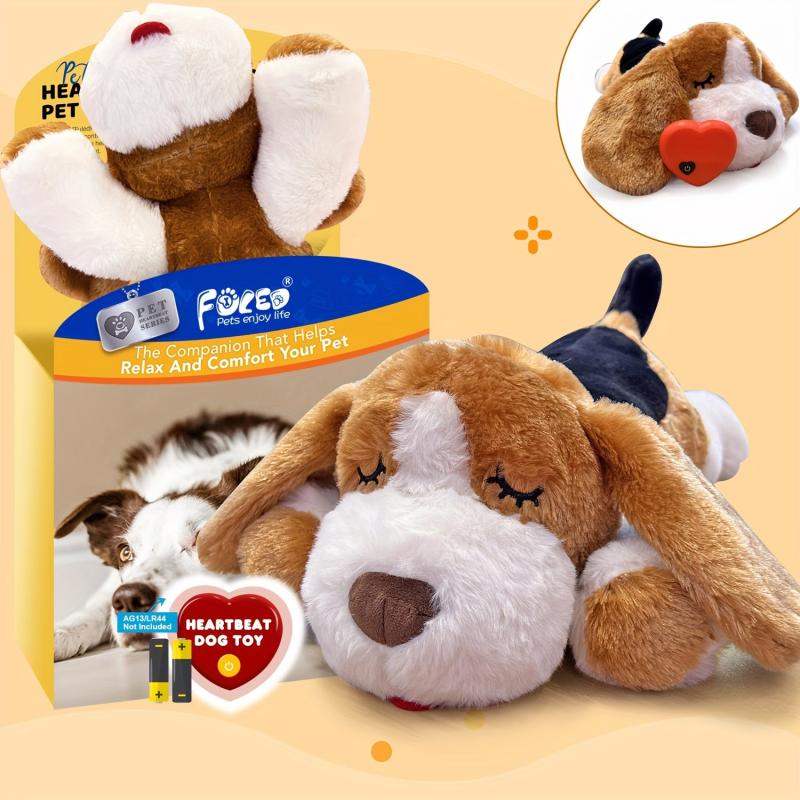 Anxiety Relief Heartbeat Stuffed Toy for Dog Cat