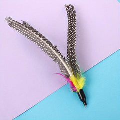 Interactive Kitten Toy Feather Refill Replacement for Bird Feather Wand