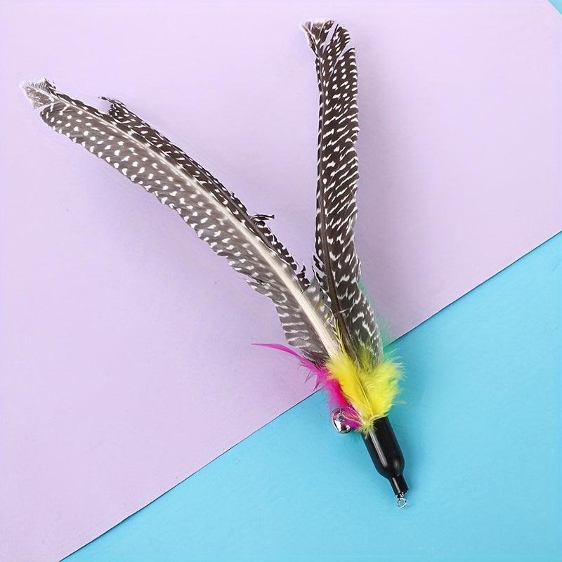 Interactive Kitten Toy Feather Refill Replacement for Bird Feather Wand