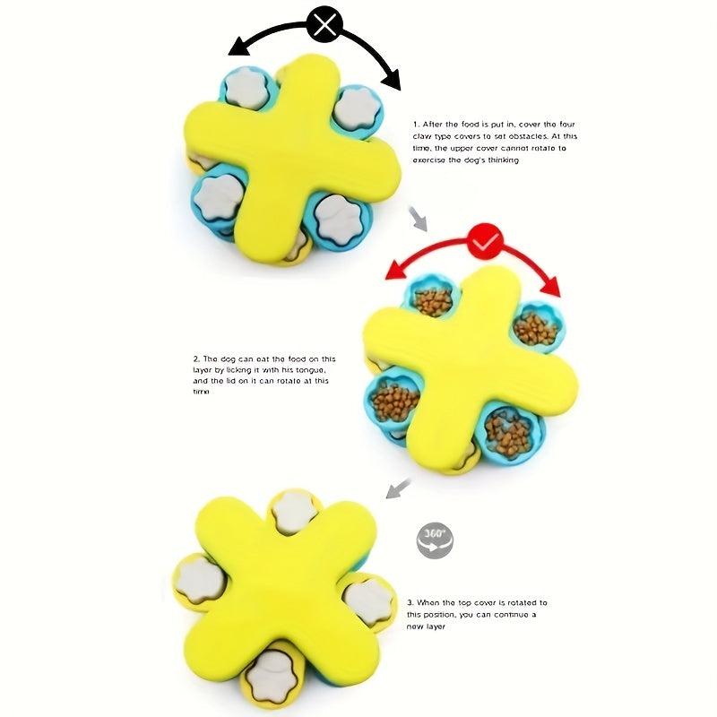 Dog Turntable Toy Slow Food Toy Educational Play Dog Training Toy