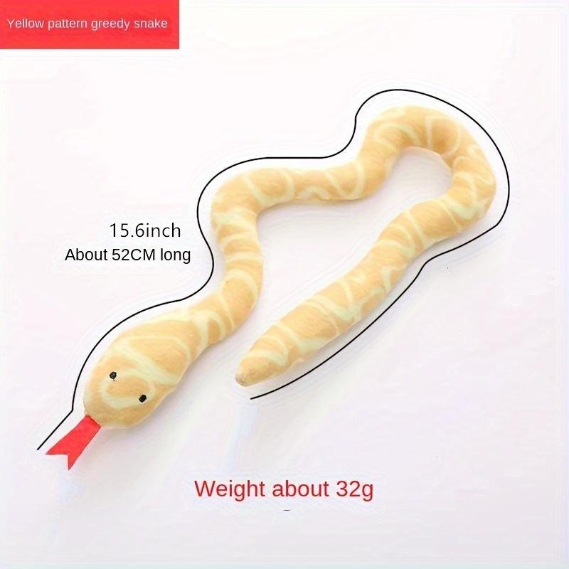 Cat Toys Balls Cat Snake Shape Plush Sniff Toy Cat Interactive Toy
