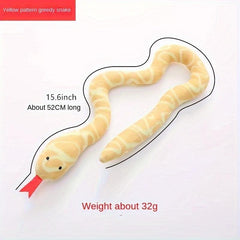 Cat Toys Balls Cat Snake Shape Plush Sniff Toy Cat Interactive Toy