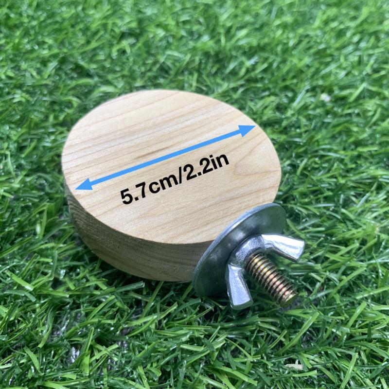 Wood Parrot Bird Perch Stand Platform Cage Accessory for Small Animals and Birds