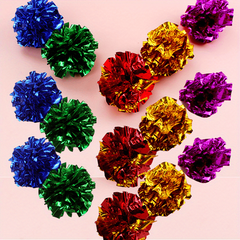 Crinkle Balls Lightweight Cat Toys For Indoor Cats - Multicolor
