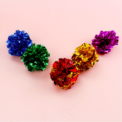 Crinkle Balls Lightweight Cat Toys For Indoor Cats - Multicolor