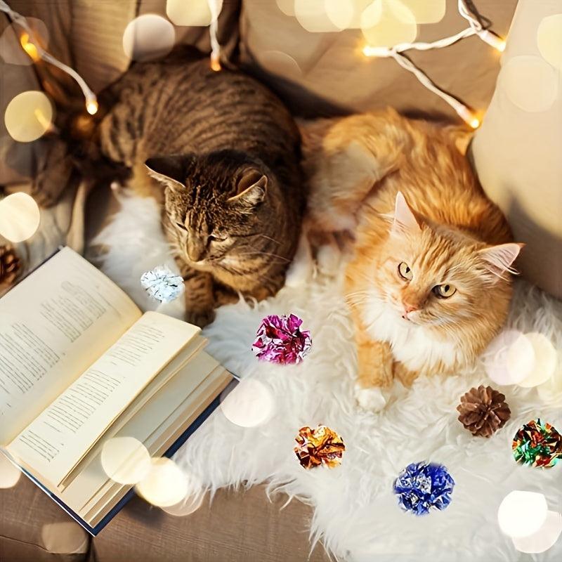 10pcs Colorful Cat Balls Lightweight Toys for Cats