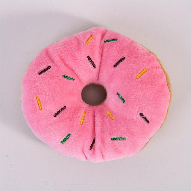 Donut Pet Squeaky Plush Toy Durable Chew Toy For Dog