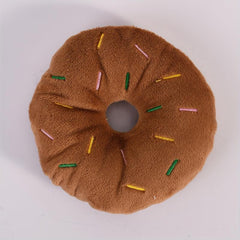 Donut Pet Squeaky Plush Toy Durable Chew Toy For Dog