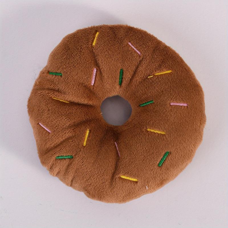 Donut Pet Squeaky Plush Toy Durable Chew Toy For Dog