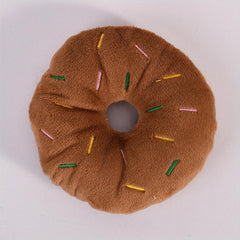 Donut Pet Squeaky Plush Toy Durable Chew Toy For Dog
