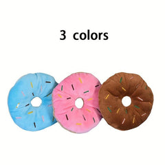 Donut Pet Squeaky Plush Toy Durable Chew Toy For Dog